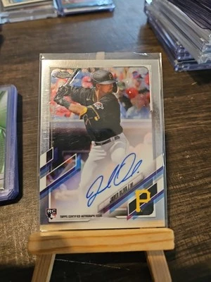 2021 Topps Chrome Jared Oliva Rookie Auto #RA-JOL Pittsburgh Pirates RC - Image 1 of 2