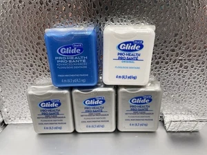 ORAL B Glide pro-health Dental Floss NEW  lot of 5 (4m 4.3yd) Travel Size - Picture 1 of 8