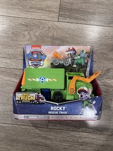 Paw Patrol Big Truck Pups Rocky Transforming Rescue Truck Neu mit Karton - Bild 1 von 3