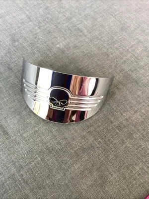 VISERA SEÑAL DE GIRO única Harley Davidson con calavera Wille G Foto 1 de 4