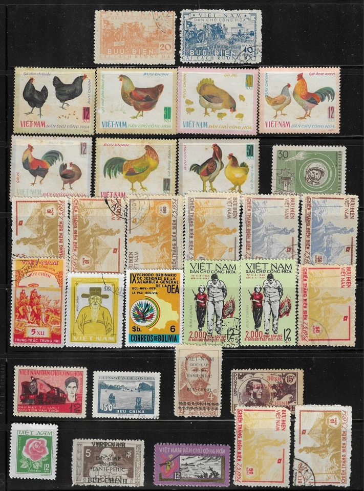 Stamps Viet-Nam. Old stamps. - Image 1 of 1