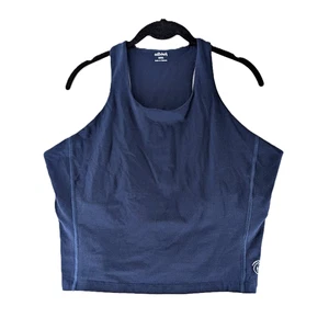 Allbirds Tank Crop Bra Top Womens Size XXXL Natural Run Form Navy Blue High Neck - Picture 1 of 5