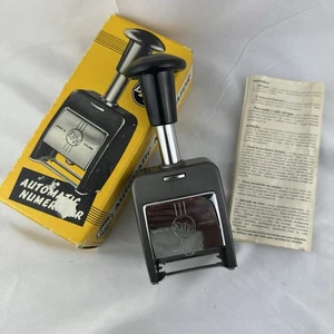 Vintage ENM Universal Automatic Numerator 4513 Self Inking Stamp 4 Number Sequen - Picture 1 of 12