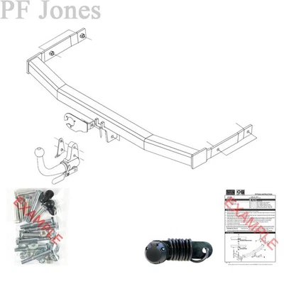 Barra de remolque PCT para Volkswagen Eos Cabriolet 2006-2017 - Barra de remolque desmontable Foto 1 de 3