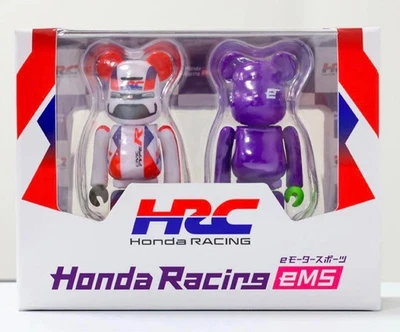 MEDICOM TOY BE@RBRICK Honda Racing eMS 2PCS SET 100% Civic Type R HRCeMS JAPAN - Image 1 of 4