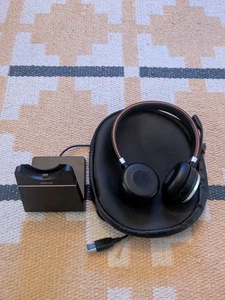 Jabra Evolve 65 Ladestation (voll funktionsfähig) + Tasche + defektes Headset  - Bild 1 von 1