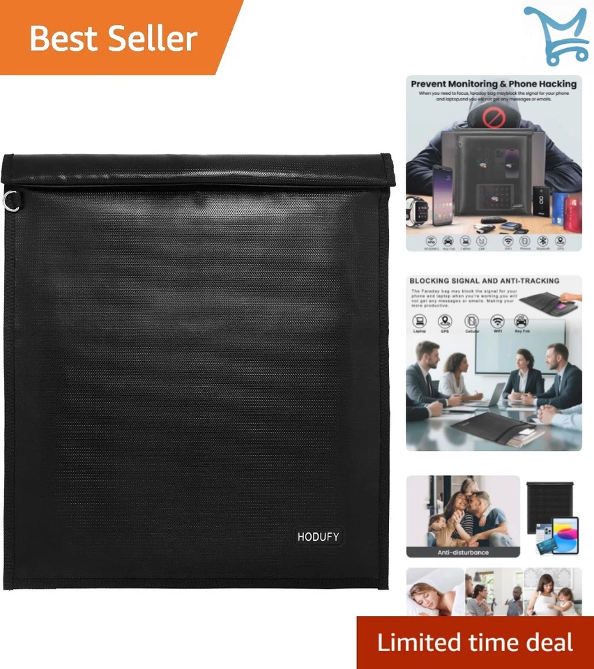 Bolsa Faraday para Portátiles Teléfonos y Llaves Bloqueador de Señal Resistente al Agua Foto 1 de 4