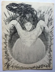 Femme GRAVURE Raymond CARRANCE Racine Phedre 1973 - Picture 1 of 3