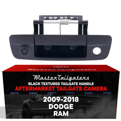 Manija de puerta trasera negra con repuesto de cámara de reversa para Dodge Ram (2009-2018... Foto 1 de 4