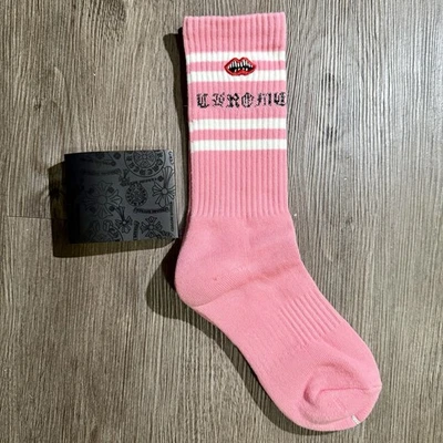 Calcetines Chomper Rosa Corazones Cromo Matty Boy Rosa Talla L Nuevos Raros Foto 1 de 4