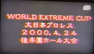 RCA T-120 VHS BJW World Extreme Cup 2000 CZW Ultraviolent Hardcore Death Match - Picture 1 of 24