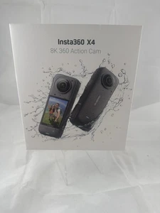 Insta360 X4 8K 360 Action Gently Used Camera 512gb Card Battery Case Cover Grip - Picture 1 of 10