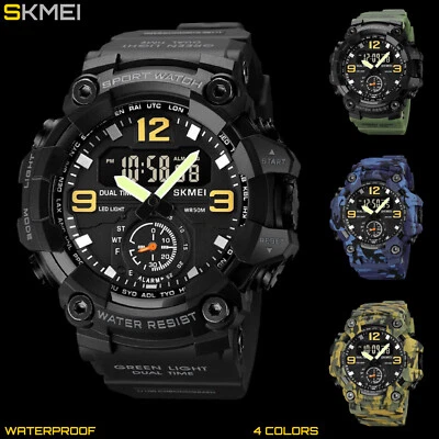Men Large OVERSIZED Waterproof Digital Sports Military Tactical WRIST WATCH 54mm - Image 1 of 4