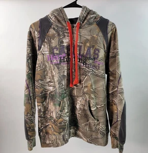 Cabela's Womens Hoodie Size M Realtree Camo Long Sleeve Hooded Sweatshirt - Picture 1 of 9