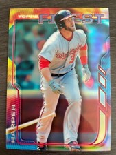 2014 Topps Finest Bryce Harper Refractor #48 - Washington Nationals