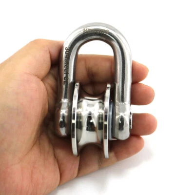 1PCS Stainless Steel Pulley Wheel Pulley Block Rope Pulley Wheel Cable Pulley - Image 1 of 4