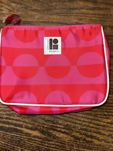 NEW Estee Lauder Lisa Perry Retro Make Up Bag Red Pink Dots Cosmetic - Picture 1 of 6