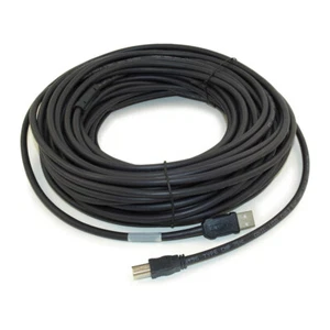 75ft USB 2.0 (ACTIVE) PLENUM Type A Male to B Male Cable Black - Picture 1 of 3