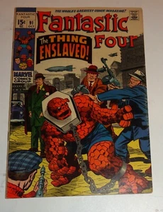 FANTASTIC FOUR #91  kirby classic VF/VF- FIRST TORGO 1969 - Picture 1 of 1