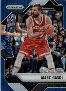 2016-17 Panini Prizm Prizms Blue Wave Basketball Card #63 Marc Gasol /99 