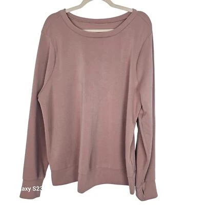 Torrid Sweatshirt Pullover Sweatshirt Crewneck Sweatshirt 2X Pink Athleisure  - Image 1 of 4