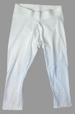 Adidas Mens Alphaskin Tech 3/4 Leggings - Multiple Sizes - White - [CD7154] - Image 1 of 4