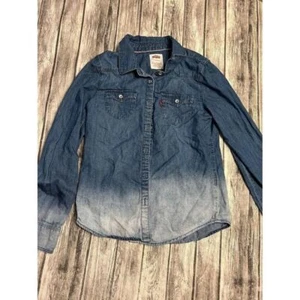 Girls Levi's long sleeve button up shirt size medium - Picture 1 of 5