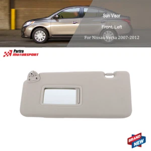 Suit For Nissan Versa 2007-2012 Left Driver Side Sun Visor Replacement W/ Mirror - Picture 1 of 16
