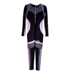 Mono Maniere De Voir para mujer talla 10 negro gris bloques de colores contorno corporal usado en excelente estado - Imagen 1 de 16
