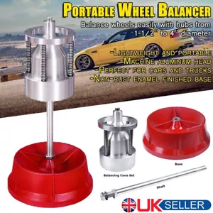 Wheel Balancer Portable Tyre Hubs Heavy Duty Car Truck Rim Tire Tool Kit Bubble - Picture 1 of 12