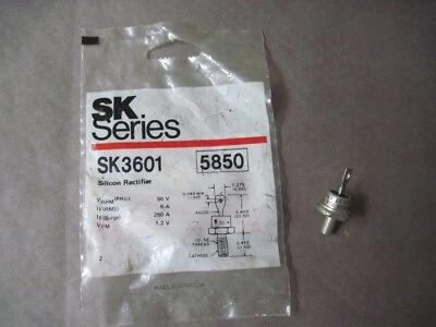 Lote de 2 rectificadores Silcon SK3601 5850 y Sk3698 Foto 1 de 4