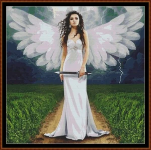 WHITE FAIRY cross stitch pattern (punto cruz) {had - Picture 1 of 5
