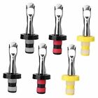 6pcs Reusable Wine Stoppers, Silicone Vacuum Bottle Stopper,Expanding Manual