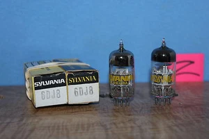 Radio Tubes 6DJ8 ECC88 Sylvania NOS PAIR - Picture 1 of 2