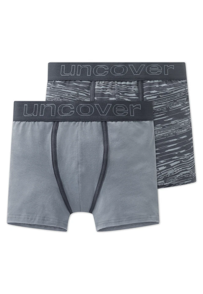 Schiesser Ragazzi Uncover Pantaloncini 2er Pacco XS S M L 140-176 95/5 Co / El - Immagine 1 di 1