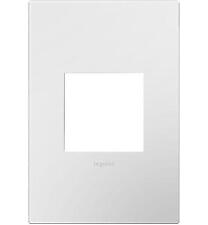 Legrand AWP1G2WHW10 White Adorne Plastic Single Gang Wall Plate