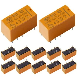 12Pcs DPDT Relay 5V 12V 6 DC 5V Coil Relay and 6 DC 12V Coil Relay Mini PCB R... - Picture 1 of 7