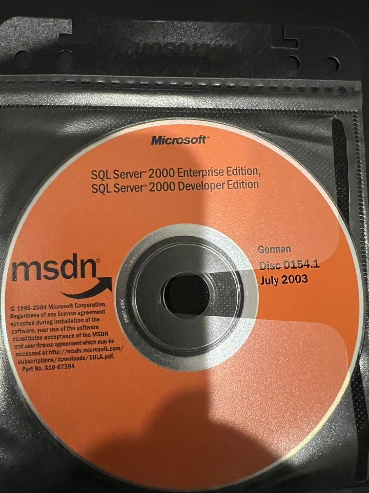SQL Server 2000 Enterprise & Developer Edition German - Image 1 of 1