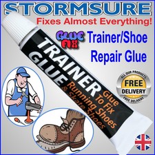 Trainer Shoe Glue Rubber Strong Flexible Waterproof repair skateboards wellies 