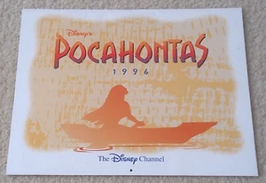 The Disney Channel Pocahontas 1996 Calendar - Picture 1 of 2