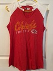 NWT Kansas City Chiefs NFL Sleeveless Brushed Jersey Tank Top Shirt Womens Med