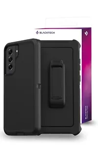 Samsung Galaxy A73 BLACKTECH Defender tough Case with Separable Belt Clip - Picture 1 of 2