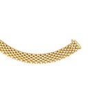 14k Solid Yellow Gold Fashion Panther 7 Row Link Chain Bracelet 7" 9 Mm 15 Grams