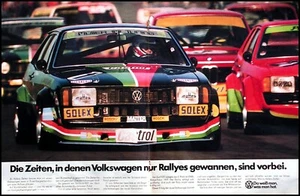 VW Scirocco 1 GTI, originale Werbung aus 1978 ONS Pokal - Picture 1 of 1