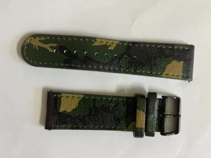 NOS Invicta camouflage 26mm Genuine leather band strap - Picture 1 of 2