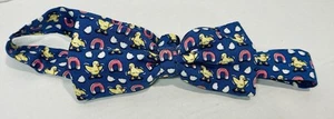 Vineyard Vines Silk Bow tie YOUTH Boys Lucky Ducks Martha Vineyard Blue - Picture 1 of 9