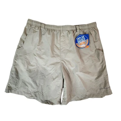 Pantalones Cortos de Agua Columbia PFG Backcast III Para Hombres XL Caqui Fósil Omni-Sombra UPF 50 Foto 1 de 4