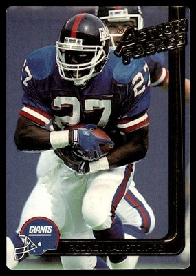 1991 Action Packed Rodney Hampton New York Giants #182 - Image 1 of 2