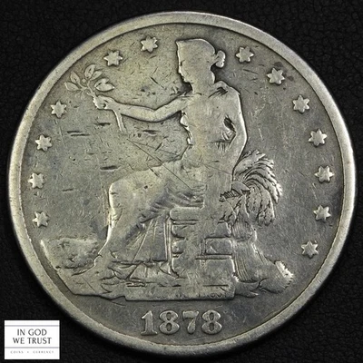 Dólar de plata 1878 S Trade $1 - limpio Foto 1 de 2
