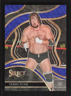 Terry Funk 2024 Panini Select WWE Blue Wave Prizms #/49 #263 - Image 1 of 3